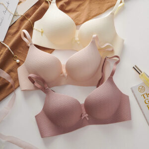 Semi Cup Back Hook Wire-Free Soft Push-Up Bra