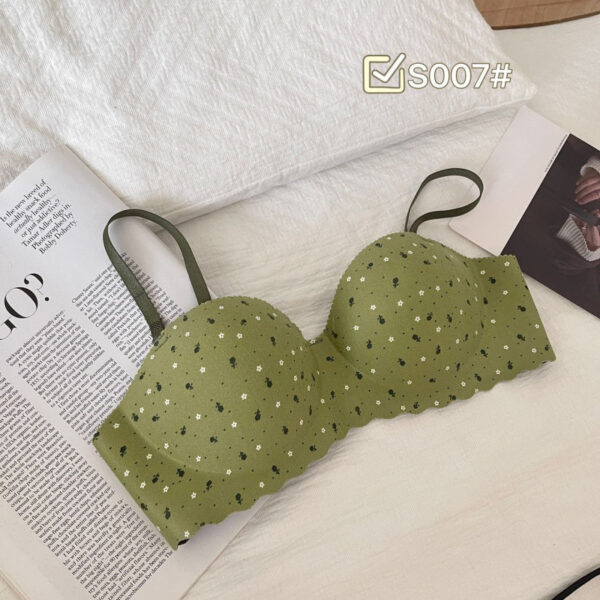 Sweet and Sexy Printed Half Cup Seamless Push Up Bra - Image 5