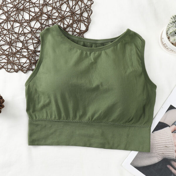 No-Wire Yoga Tank Top Ssexy Vest and Beautiful Sports Bra - Image 5