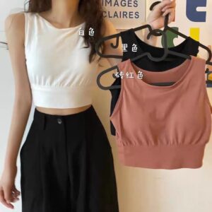 No-Wire Yoga Tank Top Ssexy Vest and Beautiful Sports Bra