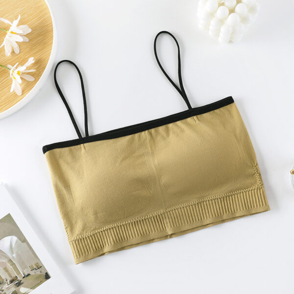 One Line Tube Top Duel Tone Wrap Chest Bra - Image 6