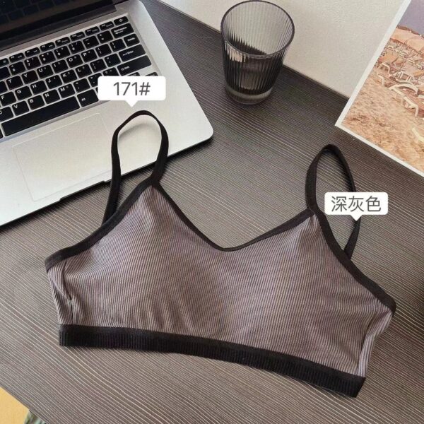 One Piece Without Steel Ring Chest Pad Tube Top Back Hook Bra - Image 4