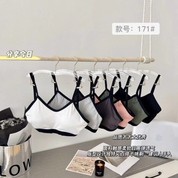 One Piece Without Steel Ring Chest Pad Tube Top Back Hook Bra - Image 8