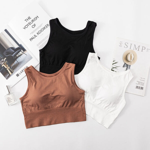 No-Wire Yoga Tank Top Ssexy Vest and Beautiful Sports Bra - Image 9