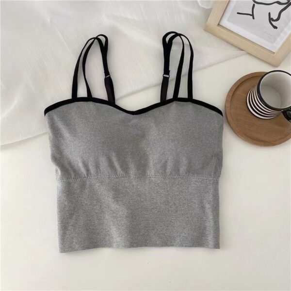 All Season Suspender Tube Top Outer Wear Vest Bra - Image 4