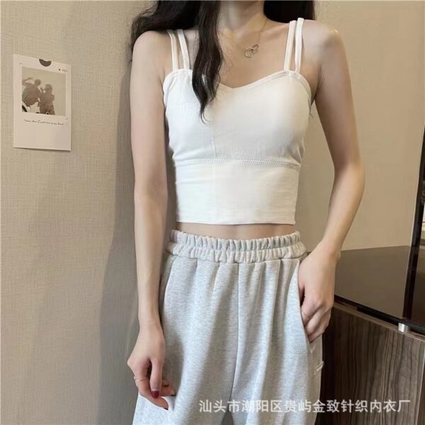 All Season Suspender Tube Top Outer Wear Vest Bra - Image 6
