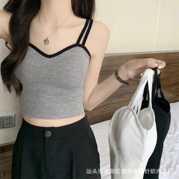 All Season Suspender Tube Top Outer Wear Vest Bra - Image 5