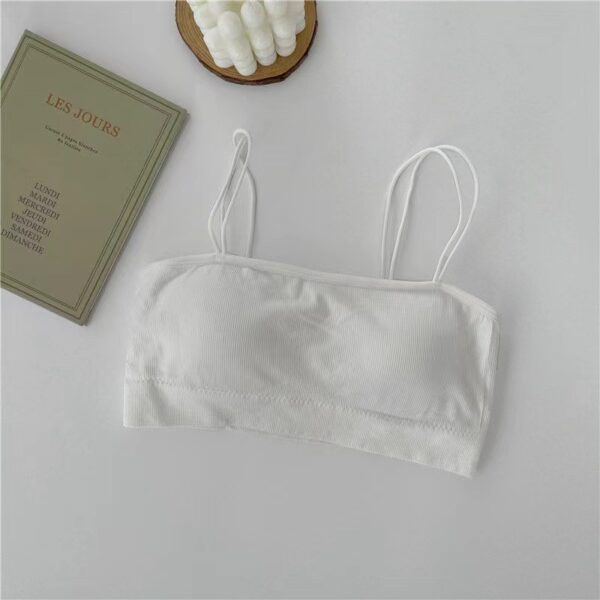 Korean Double Straps Tube Top Chest Warp Bra - Image 3
