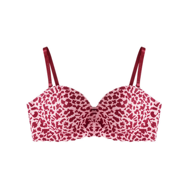Sexy Leopard Printed Half Cup Push Up Bra - Image 6