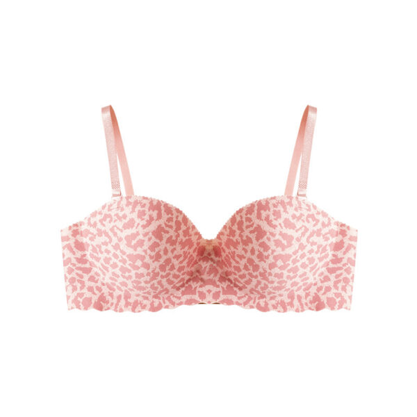 Sexy Leopard Printed Half Cup Push Up Bra - Image 4