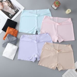 Mid Waist Belly Lifting Ice Silk Panty
