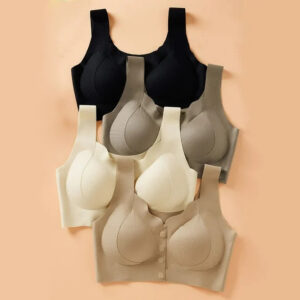 Nursing Seamless Anti Sagging Front Button Vest Bra
