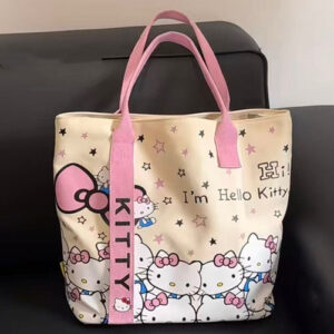 Cute Cartoon Versatile Canvas Short Handle Small Tote Bag
