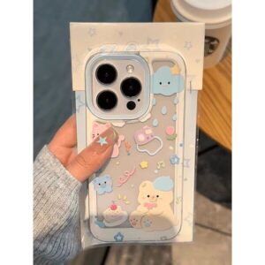 Space Shell Transparent-Summer Bear iPhone Case