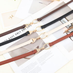 Adjustable PU Leather Waist Belt