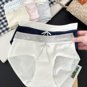 Hip-Hugging Pure Cotton Crotch Panty